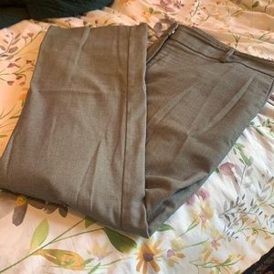 Ann Taylor Black and White Patterned Curvy Trousers